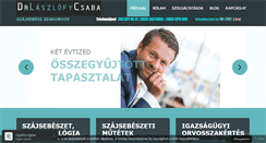 Desktop Screenshot of drlaszlofycsaba.hu