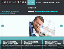 Tablet Screenshot of drlaszlofycsaba.hu